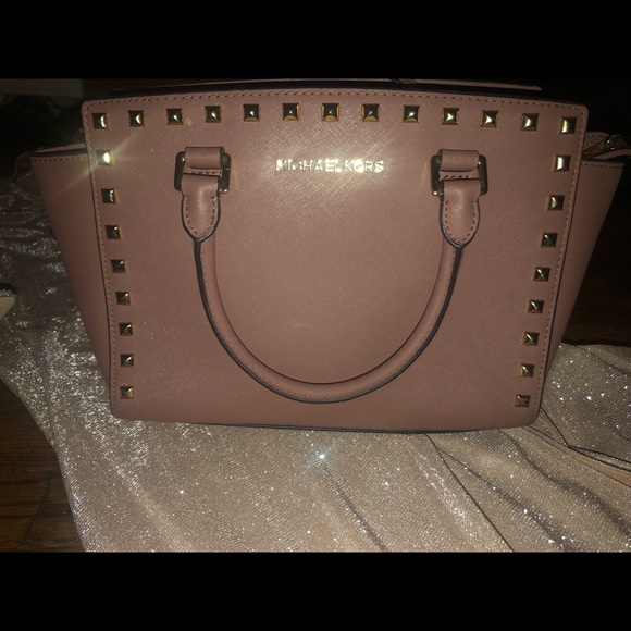 Mauve & Gold Michael Kors Hand bag - Picture 1 of 7